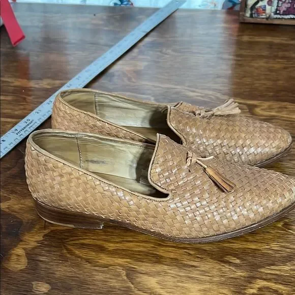 Nisolo Tan Woven Leather Loafers - Picture 10 of 10